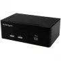 StarTech.com 2 prievadų KVM jungiklis su dvigubu VGA - USB 2.0, 1920 x 1200 pikselių, Full HD, 18 W, Juoda