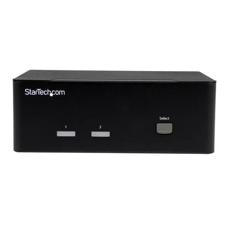 StarTech.com 2 prievadų KVM jungiklis su dvigubu VGA - USB 2.0, 1920 x 1200 pikselių, Full HD, 18 W, Juoda