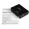 „StarTech.com“ 1 prievado Gigabit PoE+ prailgintuvas – 802.3at ir 802.3af – 100 m (330 pėdų)