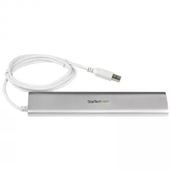 StarTech.com 7 prievadų USB 3.2 Gen 1 šakotuvas, USB-A → 7× USB-A, 5 Gbps, tvirtas aliuminio korpusas, maitinamas iš magistralės arba iš tinklo, nešiojamas