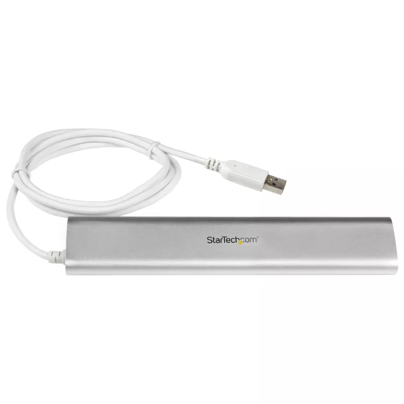 StarTech.com 7 prievadų USB 3.2 Gen 1 šakotuvas, USB-A → 7× USB-A, 5 Gbps, tvirtas aliuminio korpusas, maitinamas iš magistralės arba iš tinklo, nešiojamas