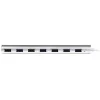 StarTech.com 7 prievadų USB 3.2 Gen 1 šakotuvas, USB-A → 7× USB-A, 5 Gbps, tvirtas aliuminio korpusas, maitinamas iš magistralės arba iš tinklo, nešiojamas