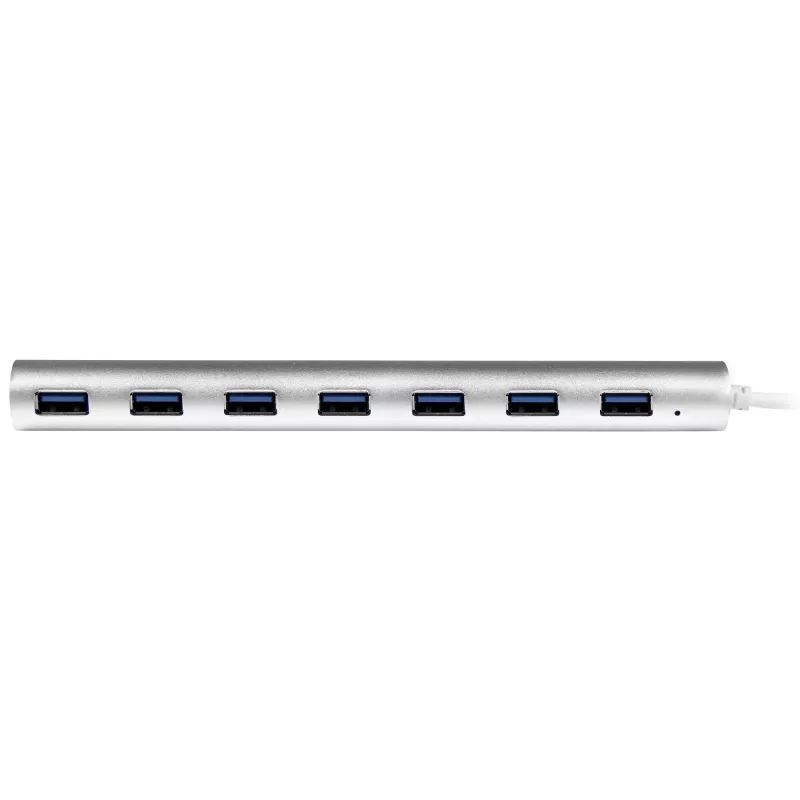 StarTech.com 7 prievadų USB 3.2 Gen 1 šakotuvas, USB-A → 7× USB-A, 5 Gbps, tvirtas aliuminio korpusas, maitinamas iš magistralės arba iš tinklo, nešiojamas