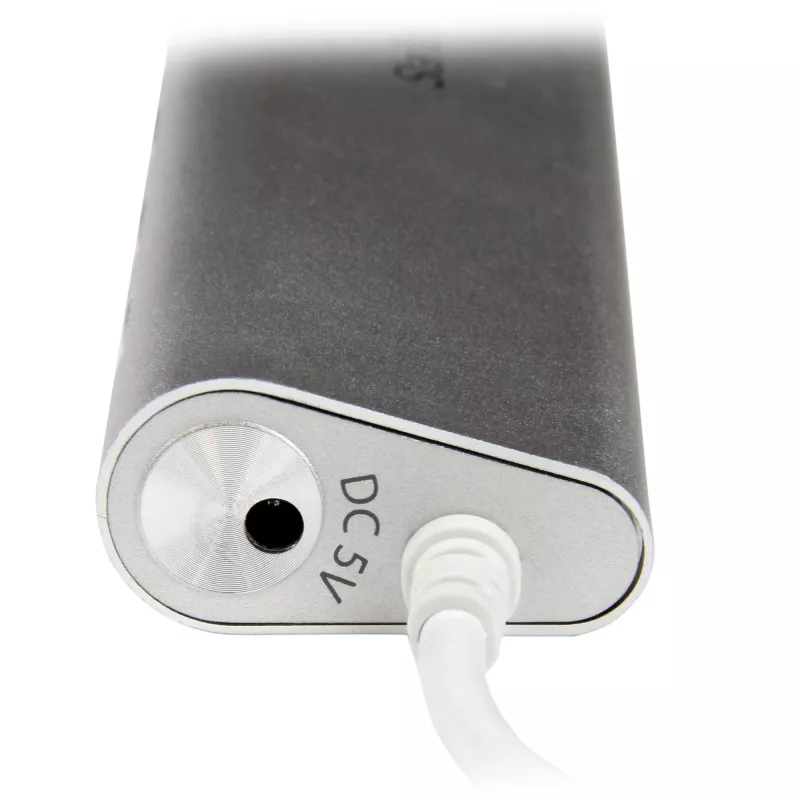 StarTech.com 7 prievadų USB 3.2 Gen 1 šakotuvas, USB-A → 7× USB-A, 5 Gbps, tvirtas aliuminio korpusas, maitinamas iš magistralės arba iš tinklo, nešiojamas