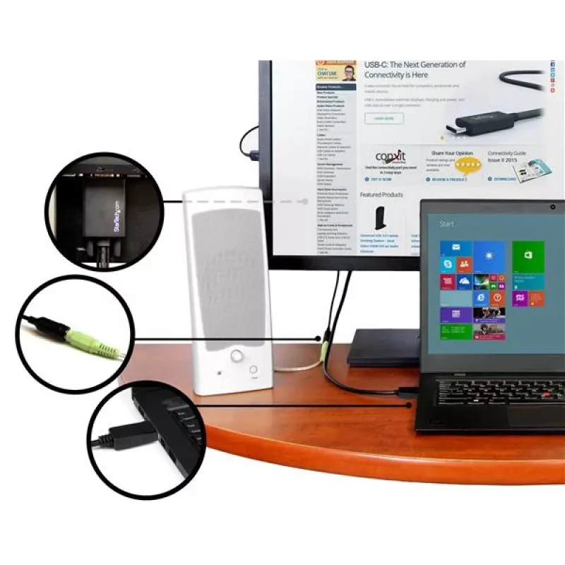 StarTech.com DisplayPort į VGA adapterio kabelis su garsu - 3 m