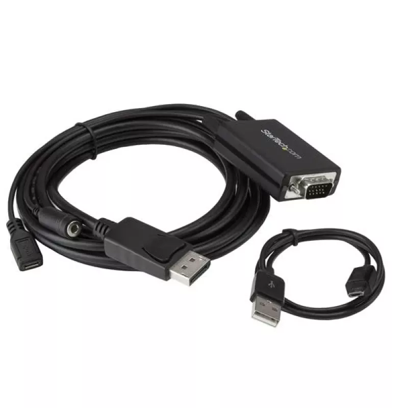 StarTech.com DisplayPort į VGA adapterio kabelis su garsu - 3 m