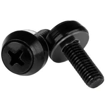 StarTech.com M6 x 12mm tvirtinimo varžtai – 100 vnt., juodi