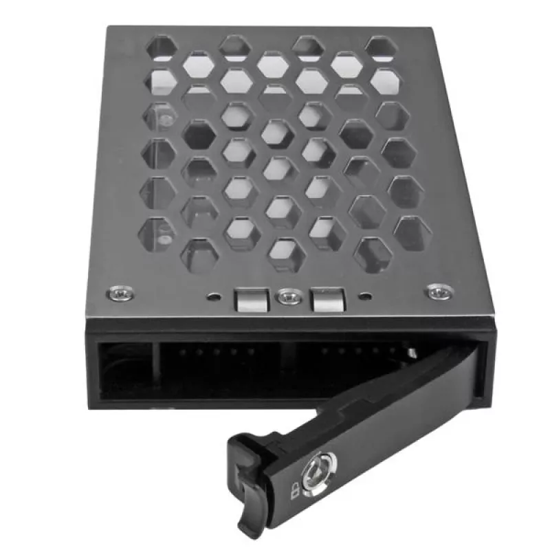 StarTech.com 2,5 colio karšto keitimo kietojo disko dėklas, juodas, sidabrinis, 70 mm