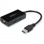 USB 3.0 į Gigabit Ethernet adapteris su dviem USB 3.0 prievadais, 30 cm kabelis, StarTech.com