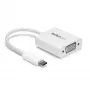 StarTech.com USB-C į VGA adapteris - Baltas, 3.2 Gen 1 (3.1 Gen 1), USB Type-C, VGA (D-Sub) išėjimas, 1920 x 1200 pikselių
