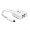 StarTech.com USB-C į VGA adapteris - Baltas, 3.2 Gen 1 (3.1 Gen 1), USB Type-C, VGA (D-Sub) išėjimas, 1920 x 1200 pikselių