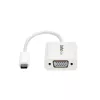 StarTech.com USB-C į VGA adapteris - Baltas, 3.2 Gen 1 (3.1 Gen 1), USB Type-C, VGA (D-Sub) išėjimas, 1920 x 1200 pikselių