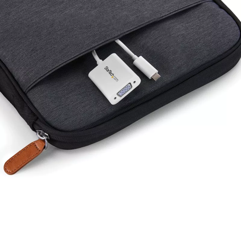 StarTech.com USB-C į VGA adapteris - Baltas, 3.2 Gen 1 (3.1 Gen 1), USB Type-C, VGA (D-Sub) išėjimas, 1920 x 1200 pikselių