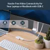 StarTech.com USB-C į DisplayPort adapteris – 4K 60Hz/8K 30Hz – USB Type-C į DP 1.4 HBR2 adapteris – kompaktiškas USB-C (DP Alt Mode) monitoriaus vaizdo keitiklis – suderinamas su Thunderbolt 3 – baltas