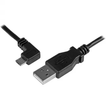StarTech.com Micro-USB įkrovimo ir sinchronizavimo laidas M/M - kairysis kampinis Micro-USB - 30/24 AWG - 1 m