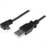 StarTech.com Micro-USB įkrovimo ir sinchronizavimo kabelis M/M - stačiu kampu Micro-USB - 24 AWG - 2 m