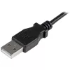 StarTech.com Micro-USB įkrovimo ir sinchronizavimo kabelis M/M - stačiu kampu Micro-USB - 24 AWG - 2 m