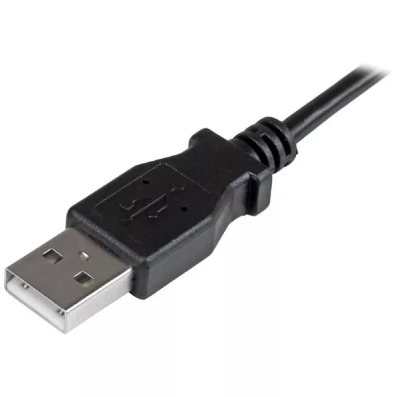 StarTech.com Micro-USB įkrovimo ir sinchronizavimo kabelis M/M - stačiu kampu Micro-USB - 24 AWG - 2 m