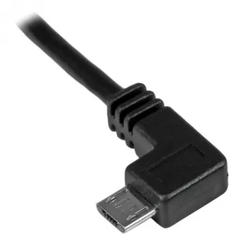 StarTech.com Micro-USB įkrovimo ir sinchronizavimo laidas M/M – kairysis kampinis Micro-USB – 24 AWG – 2 m