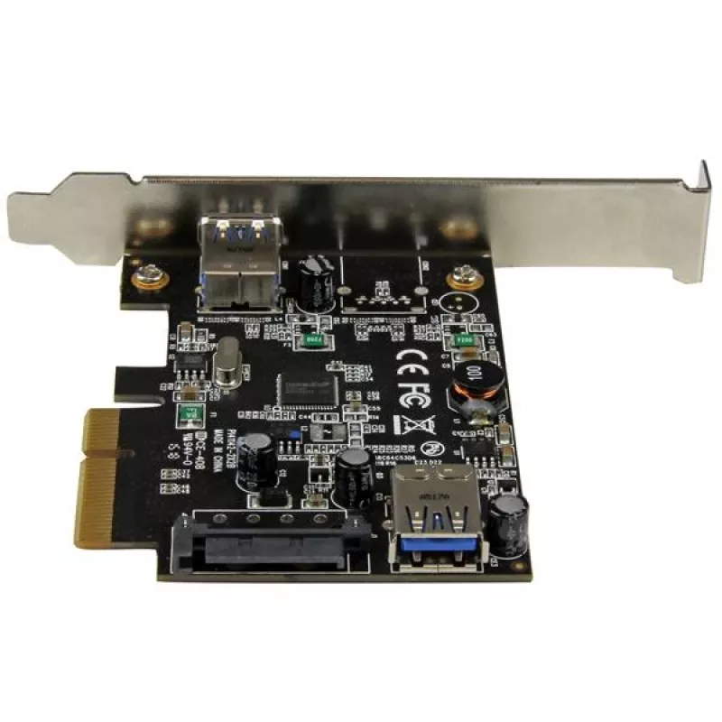 StarTech.com 2 prievadų USB 3.1 (10Gbps) kortelė – USB-A, 1x išorinis, 1x vidinis – PCIe
