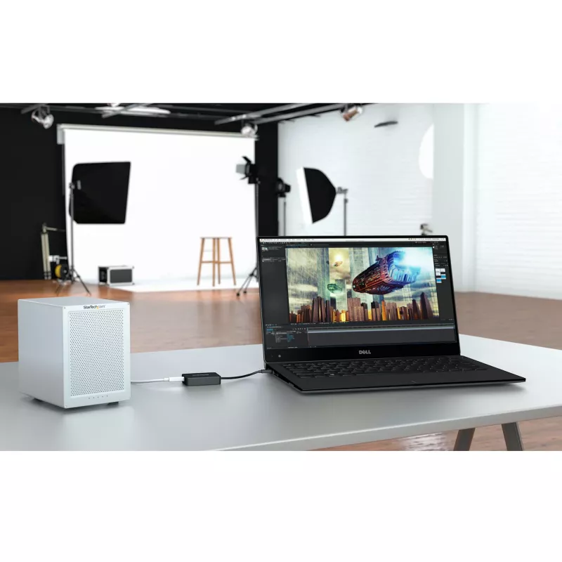 StarTech.com Thunderbolt 3 į Thunderbolt 2 adapteris - TB3 nešiojamas kompiuteris prie TB2 ekranų ir įrenginių - Thunderbolt 2 20Gbps arba Thunderbolt 1 10Gbps keitiklis - Thunderbolt 3 sertifikuotas - Windows/Mac