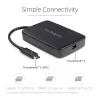 StarTech.com Thunderbolt 3 į Thunderbolt 2 adapteris - TB3 nešiojamas kompiuteris prie TB2 ekranų ir įrenginių - Thunderbolt 2 20Gbps arba Thunderbolt 1 10Gbps keitiklis - Thunderbolt 3 sertifikuotas - Windows/Mac