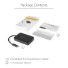 StarTech.com Thunderbolt 3 į Thunderbolt 2 adapteris - TB3 nešiojamas kompiuteris prie TB2 ekranų ir įrenginių - Thunderbolt 2 20Gbps arba Thunderbolt 1 10Gbps keitiklis - Thunderbolt 3 sertifikuotas - Windows/Mac