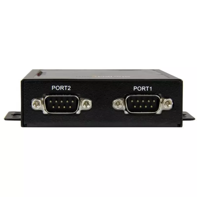 StarTech.com 2 prievadų nuosekliojo ryšio į Ethernet IP įrenginių serveris - RS232 - metalinis ir montuojamas