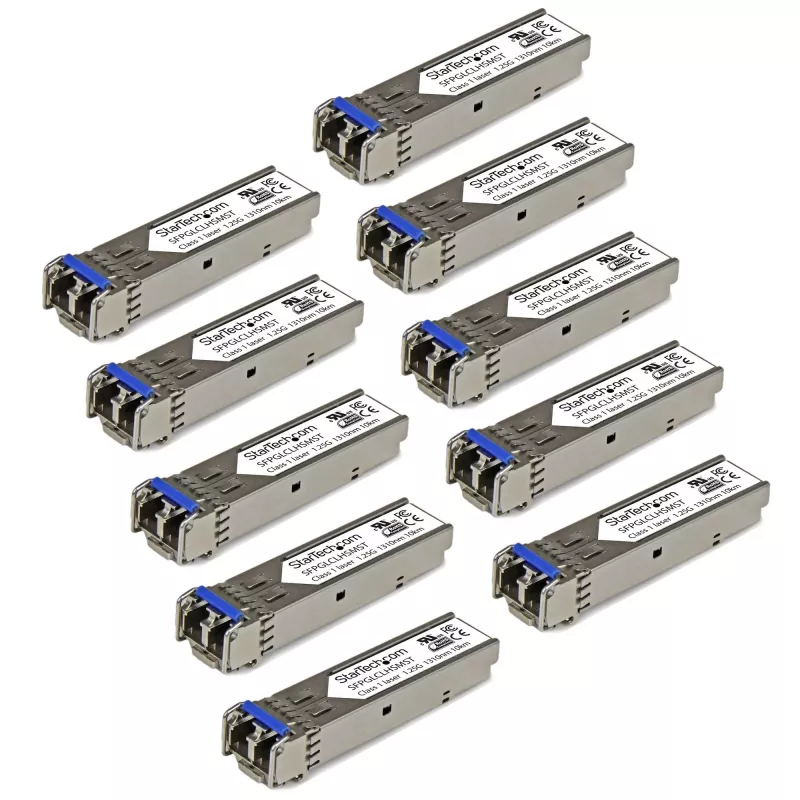 StarTech.com Cisco GLC-LH-SM suderinamas SFP siųstuvas-imtuvas - 1000BASE-LX/LH - 10 vnt. pakuotė