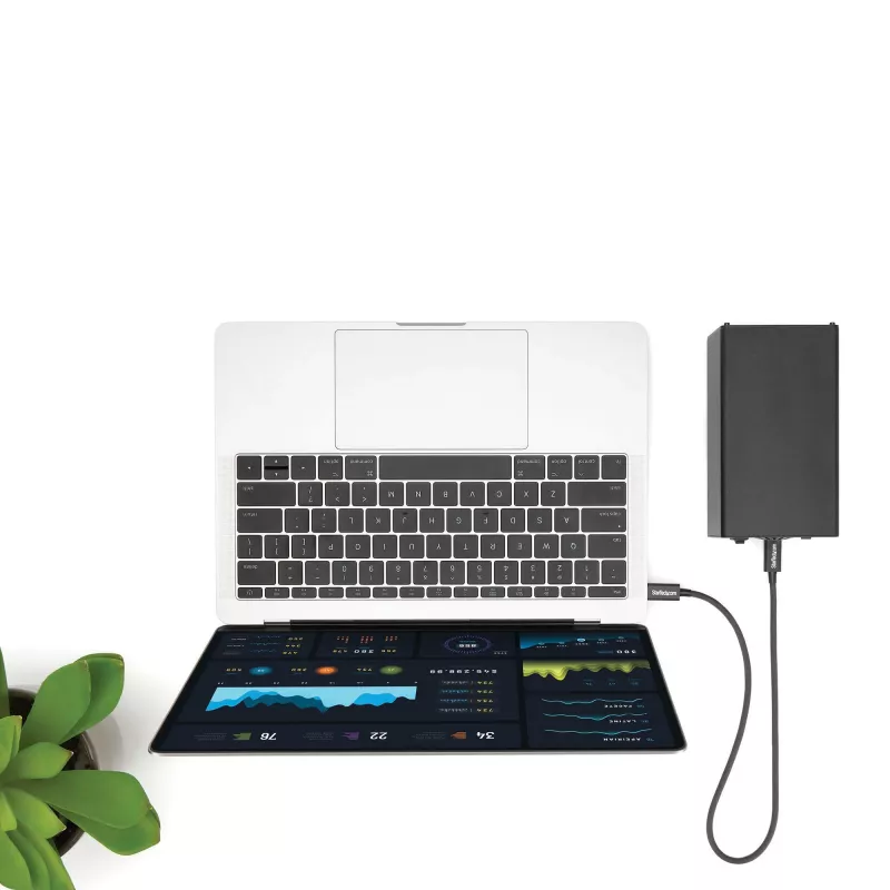 StarTech.com 0,5 m Thunderbolt 3 (40 Gbps) USB-C laidas – suderinamas su Thunderbolt, USB ir DisplayPort