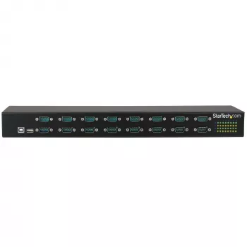 StarTech.com 16 prievadų USB į serialą adapterio šakotuvas, USB 2.0 Type-B, Serial, 480 Mbit/s, Juoda, Plienas, 36 W