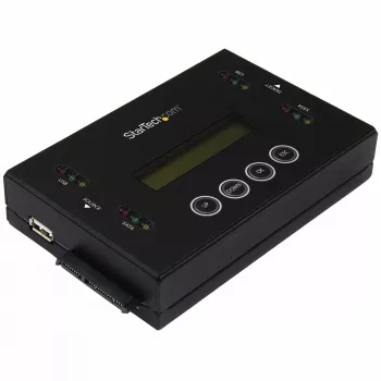 Startech.com SU2DUPERA11 – 1:1 autonominis kietojo disko kopijavimo ir trynimo įrenginys, USB atmintukų ir SATA HDD/SSD klonavimo bei trynimo įrenginys, LCD ekranas, TAA atitiktis, nepriklausomas nuo OS