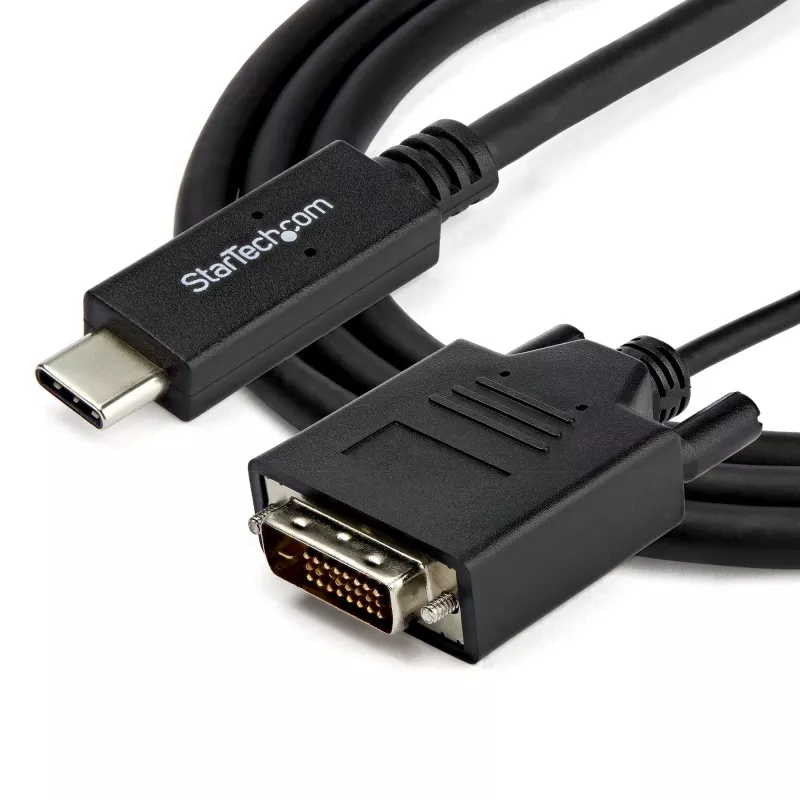 StarTech.com 2 m USB-C į DVI laidas - 1920 x 1200 - juodas