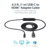 StarTech.com 3 pėdų (1 m) USB C į HDMI kabelis - 4K 30Hz USB Type-C į HDMI vaizdo keitiklis - USB-C DP Alt režimo į HDMI monitoriaus adapterio laidas - suderinamas su Thunderbolt