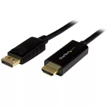 StarTech.com 16ft (5m) DisplayPort į HDMI laidas – 4K 30Hz – DisplayPort į HDMI adapterio laidas – DP 1.2 į HDMI monitoriaus laidas – fiksuojanti DP jungtis – pasyvus DP į HDMI laidas