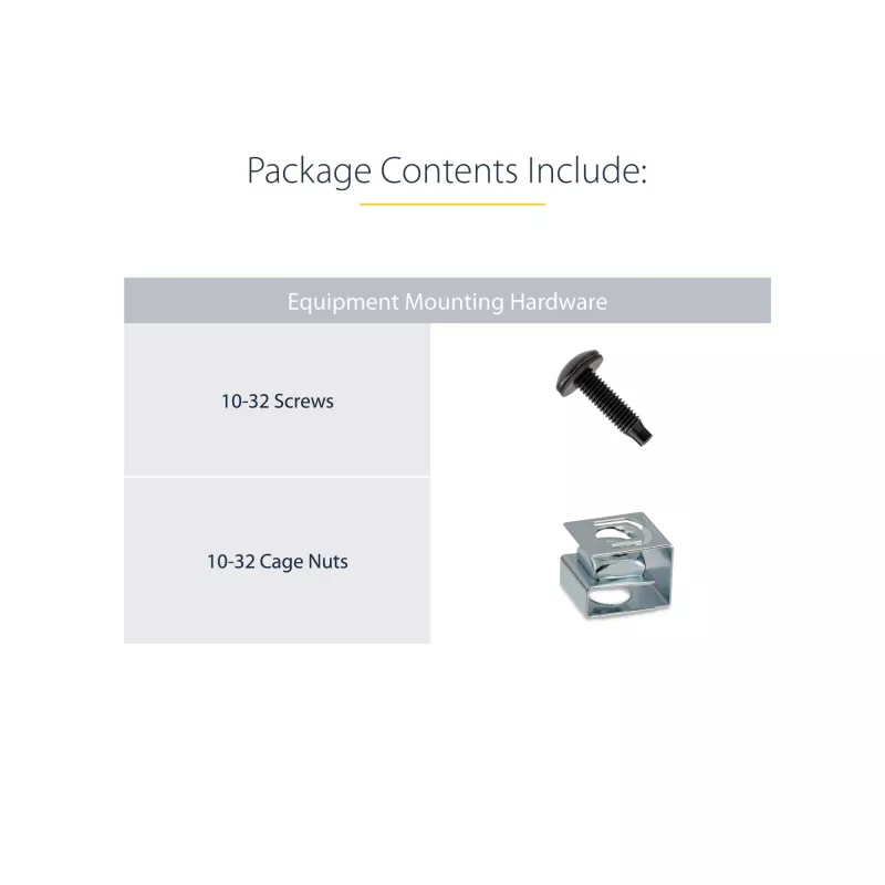 StarTech.com 2U serverio stovo gylio prailginimo adapterių rinkinys su 4 colių reguliavimu