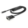 StarTech.com 1 m USB-C į VGA aktyvus adapterio kabelis - 1920x1200/1080p, Thunderbolt 3 suderinamas, DP Alt Mode HBR2