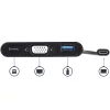 StarTech.com USB-C VGA kelių prievadų adapteris - USB 3.0 prievadas - 60W PD