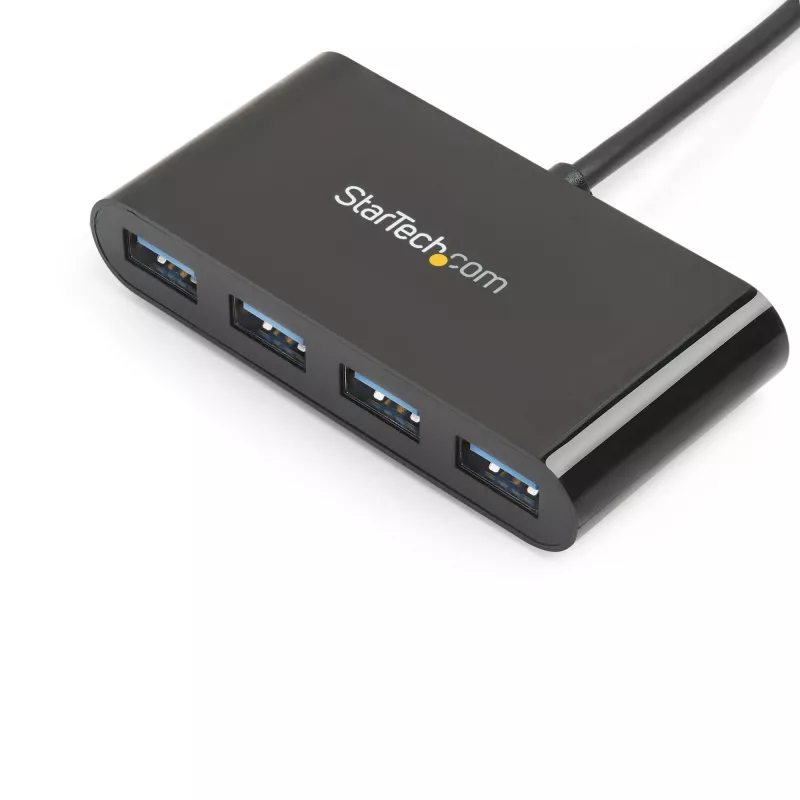 StarTech.com 4 prievadų USB-C šakotuvas – USB-C į 4x USB-A – USB 3.0 šakotuvas – 5 Gbps – maitinamas iš magistralės