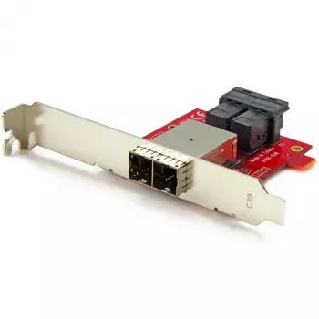 StarTech.com Mini-SAS adapteris – dvigubas SFF-8643 į SFF-8644 – su pilno ir žemo profilio laikikliais – 12 Gbps