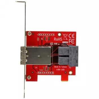StarTech.com Mini-SAS adapteris – dvigubas SFF-8643 į SFF-8644 – su pilno ir žemo profilio laikikliais – 12 Gbps