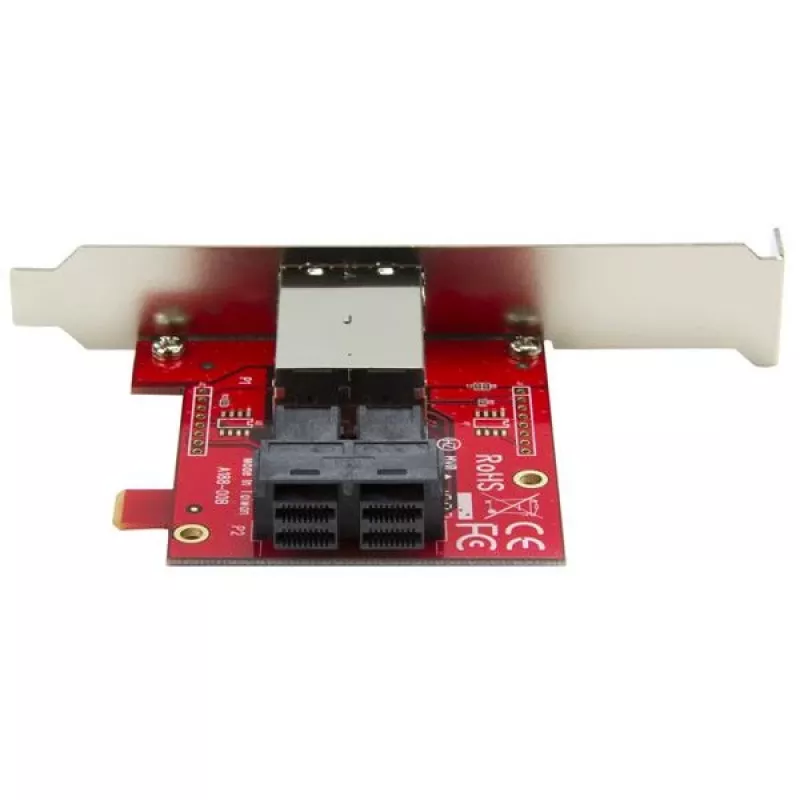 StarTech.com Mini-SAS adapteris – dvigubas SFF-8643 į SFF-8644 – su pilno ir žemo profilio laikikliais – 12 Gbps
