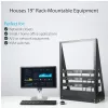 StarTech.com 2-Post 16U sunkiasvoris darbastalio serverio stovas, atviras 19 colių kompiuterinis stovas, kompaktiškas tinklo stovas AV/studijos/duomenų/IT įrangai, atitinkantis TAA – laisvai pastatomas dviejų stulpų namų/biuro stovas