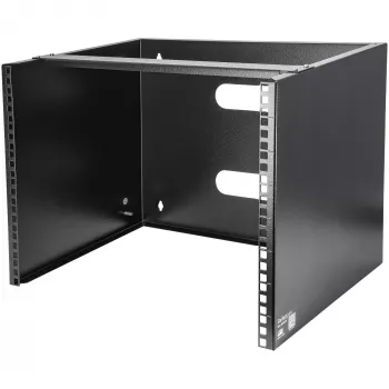 StarTech.com 8U sieninis tinklo stovas - 14 colių gylis (žemo profilio) - 19 colių skydo laikiklis sekliems serveriams ir IT įrangai, tinklo jungikliams - 80 svarų/36 kg keliamoji galia, juodas