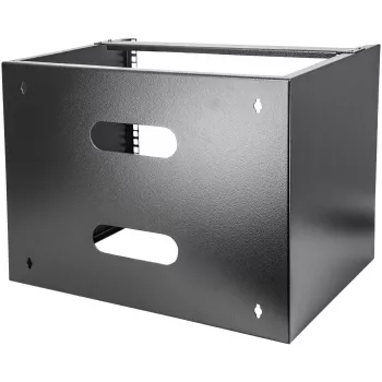 StarTech.com 8U sieninis tinklo stovas - 14 colių gylis (žemo profilio) - 19 colių skydo laikiklis sekliems serveriams ir IT įrangai, tinklo jungikliams - 80 svarų/36 kg keliamoji galia, juodas