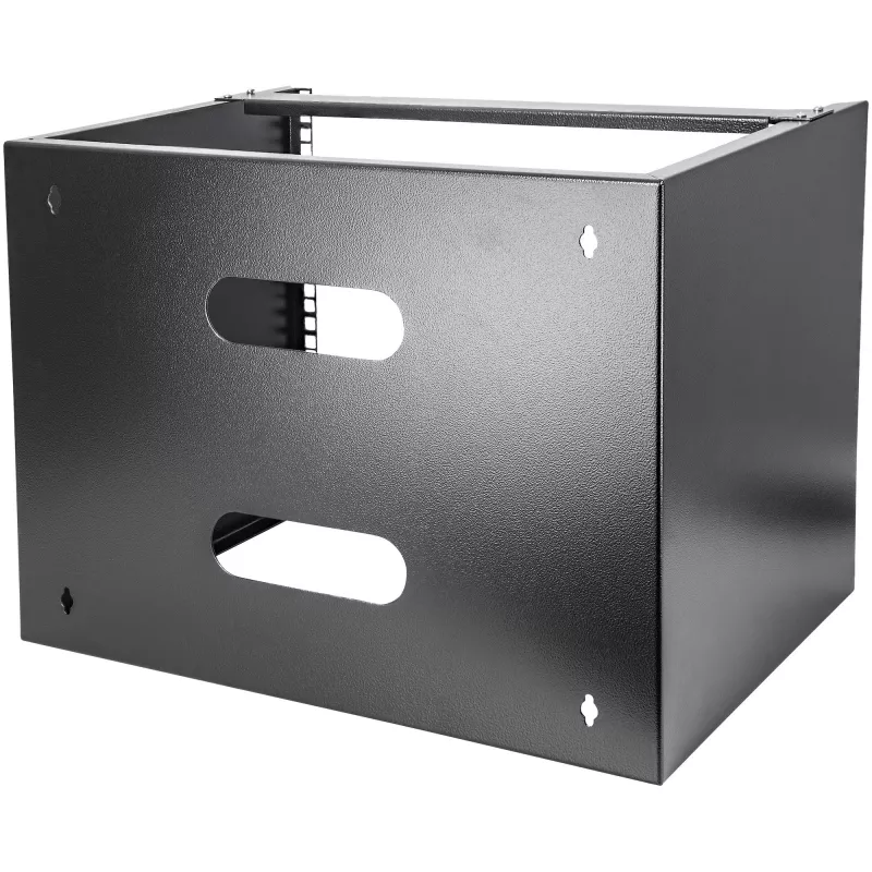 StarTech.com 8U sieninis tinklo stovas - 14 colių gylis (žemo profilio) - 19 colių skydo laikiklis sekliems serveriams ir IT įrangai, tinklo jungikliams - 80 svarų/36 kg keliamoji galia, juodas