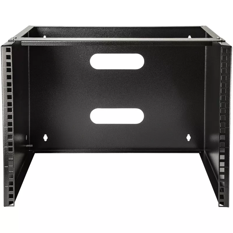 StarTech.com 8U sieninis tinklo stovas - 14 colių gylis (žemo profilio) - 19 colių skydo laikiklis sekliems serveriams ir IT įrangai, tinklo jungikliams - 80 svarų/36 kg keliamoji galia, juodas