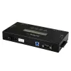 StarTech.com 4 lizdų SSD/HDD diskų trynimo įrenginys - 2,5 colio ir 3,5 colio SATA - atskiras, be kompiuterio veikiantis išorinis diskų sanitizeris - 9 trynimo režimai - RS232 spausdintuvo prievadas - NIST/DOD ir TAA atitiktis