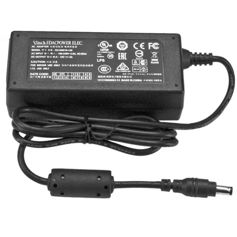StarTech.com DC maitinimo adapteris - 12V, 5A, universalus, vidaus, 110-240 V, 12 V, 2 A, 5 A
