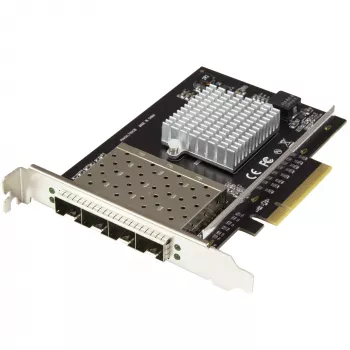 StarTech.com keturių prievadų 10G SFP+ tinklo plokštė - Intel XL710 atviras SFP+ konverguotas adapteris - PCIe 10 gigabitų Ethernet serverio NIC - 10GbE šviesolaidinė LAN kortelė - Dell PowerEdge HPE ProLiant